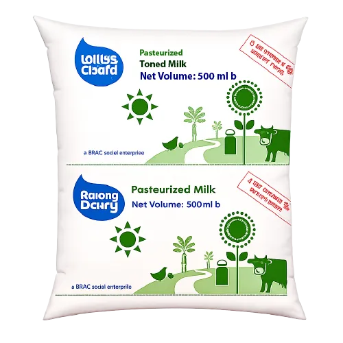 Aarong Dairy Pasteurized Liquid Toned Milk 500ml