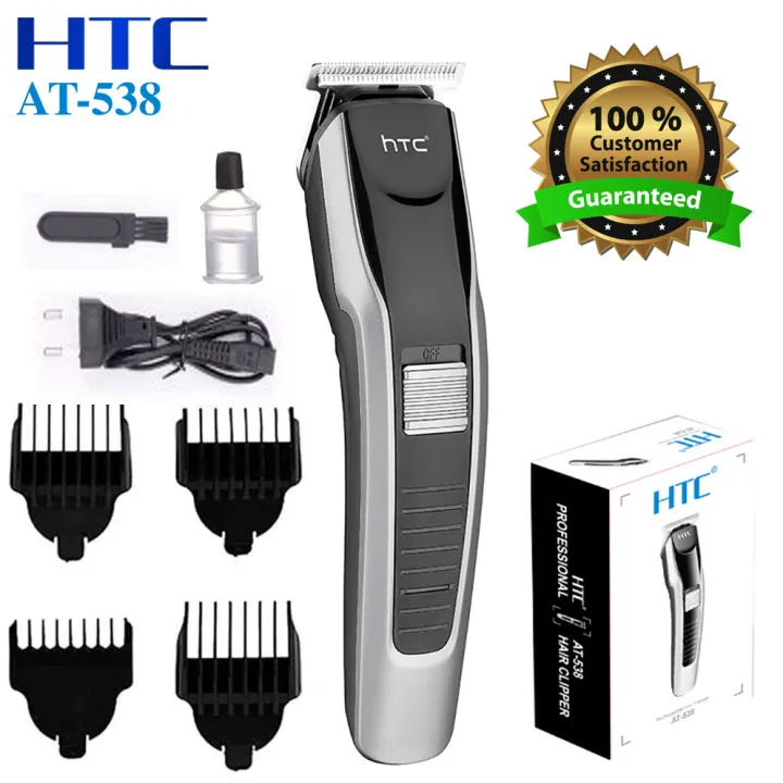 HTC AT-538 Rechargeable 4 Clipper Hair Trimmer for Men