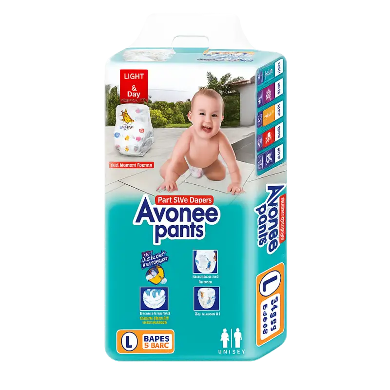 AVONEE Pants Baby Diaper Maxi Size L (9–14 kg) 34 Pcs