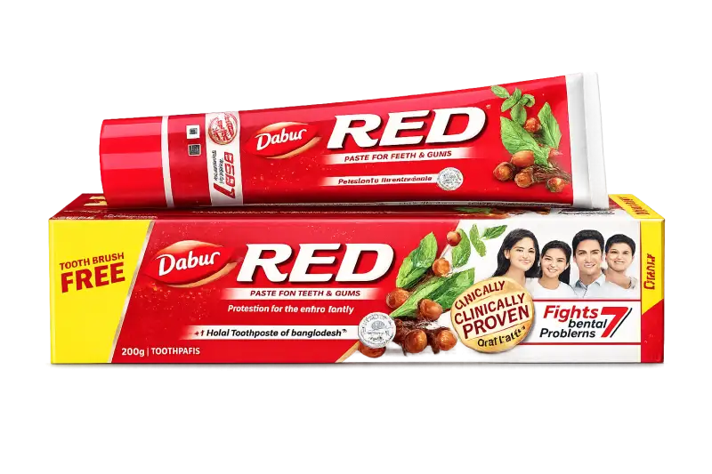 Dabur Red Toothpaste 190g | Ayurvedic Toothpaste for Strong Teeth & Healthy Gums