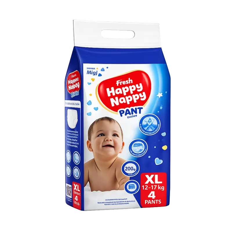 Fresh Happy Nappy Baby Pant Diaper Extra Large (XL) 4 Pcs Pack