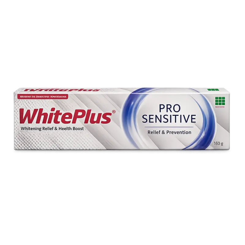 White Plus Pro-Sensitive Gel Toothpaste 40g | Sensitive Teeth Relief & Whitening