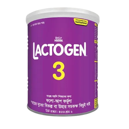 Lactogen 3 Growing-Up Milk Powder 400g | Toddler Formula (1–2 Years)