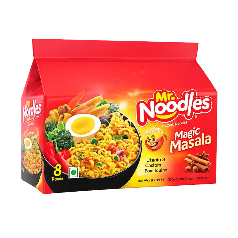 Mr. Noodles Instant Noodles 8 Packs (62g x 8) | Family Value Pack 496g