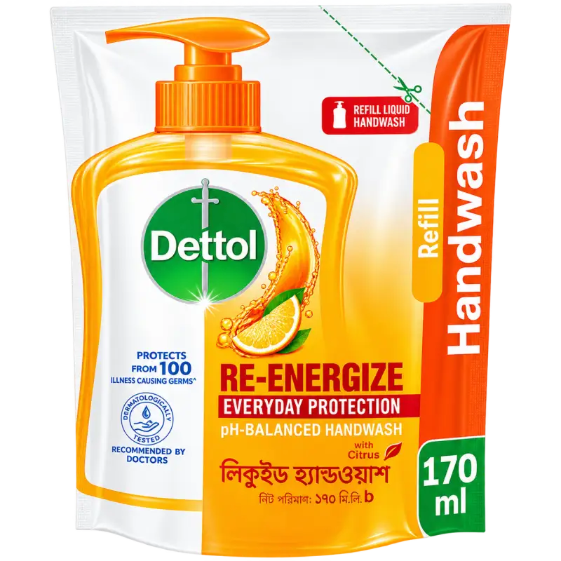 Dettol Handwash Lemon Fresh Liquid Pump 200Ml