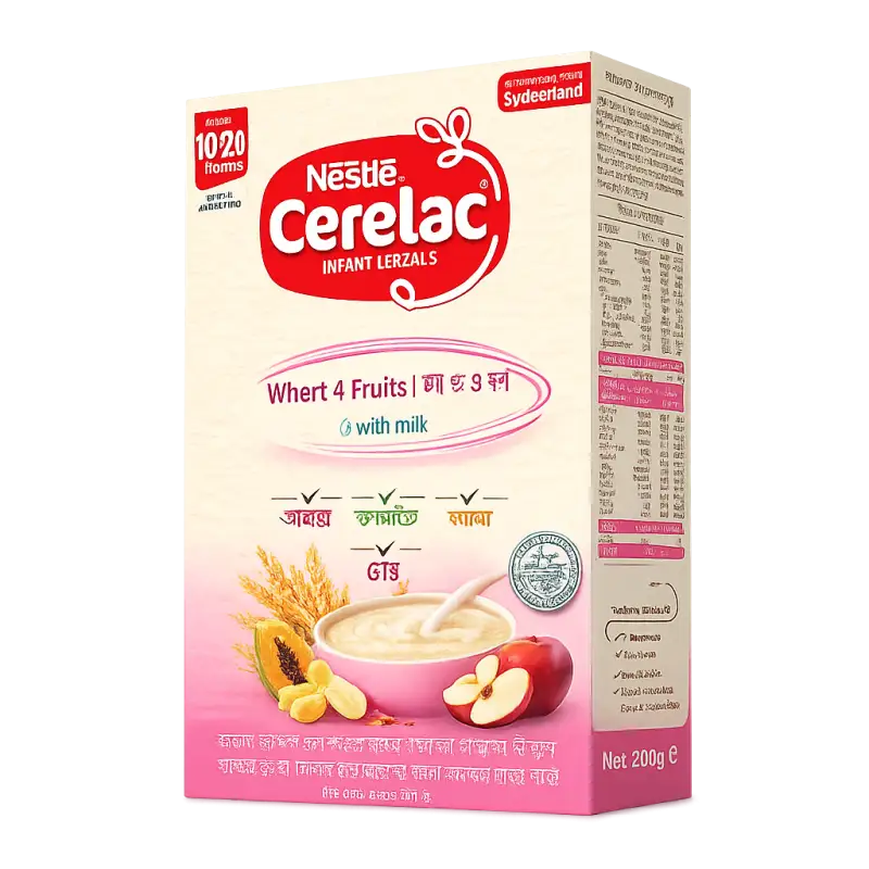 Nestlé Cerelac Wheat with 4 Fruits & Milk Baby Cereal 350g