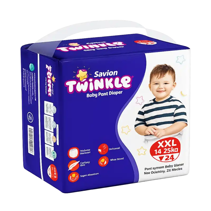 Savlon Twinkle Baby Pant Diaper XXL (14-25 Kg) – Extra Extra Large Baby Diaper Pants