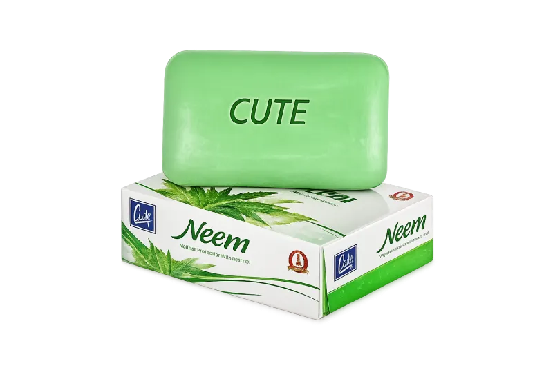 Cute Neem Soap with Natural Moisturizer & Neem Oil 125g | Herbal Bath Soap