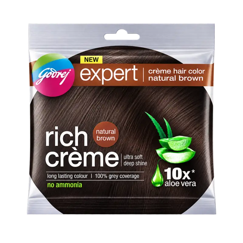 Godrej Expert Rich Crème Hair Color Natural Brown 40g