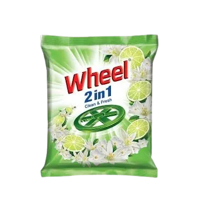 Wheel 2 in 1 Clean & Fresh Detergent Powder 1kg – Powerful Fabric Cleaning Powder