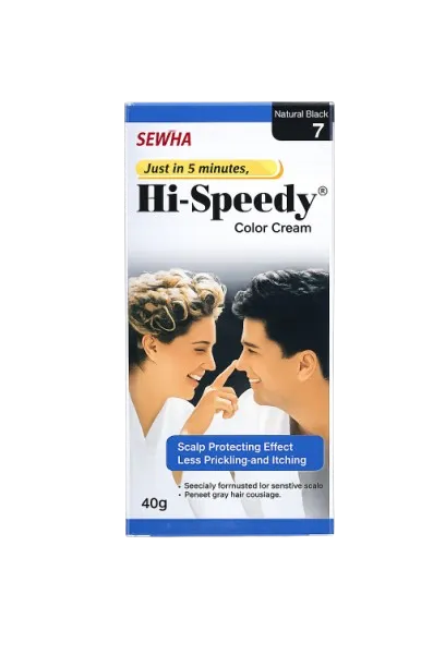 Hi Speedy Hair Color Cream Natural Black 40g