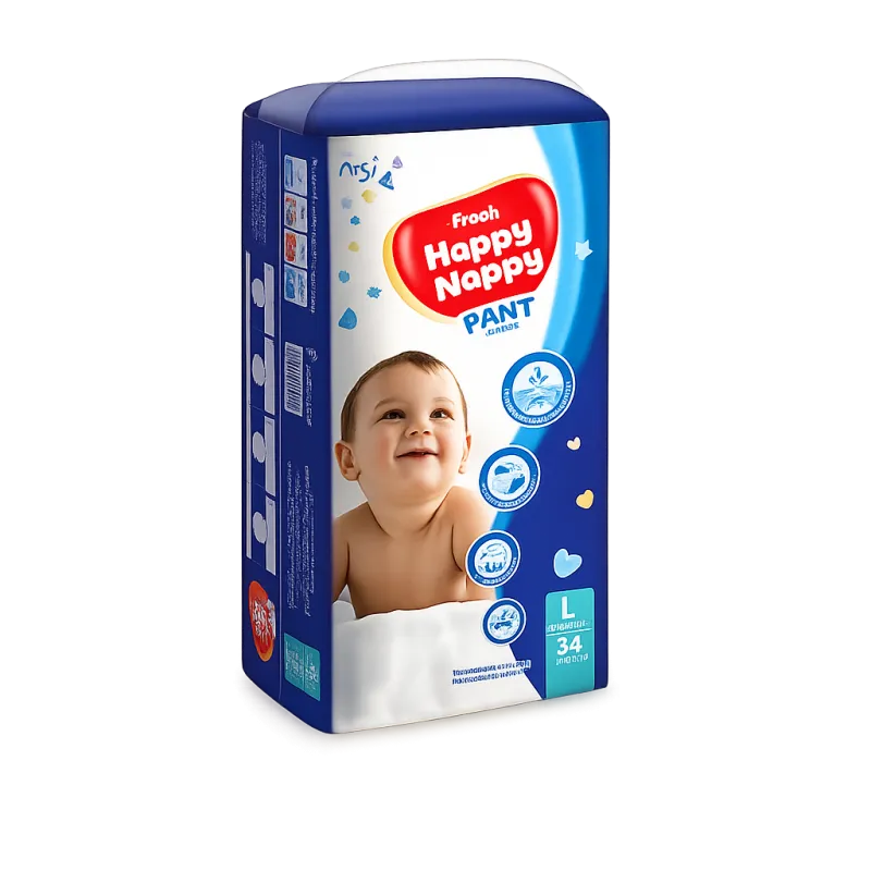 Fresh Happy Nappy Baby Pant Diaper Large (L) 34 Pcs Pack