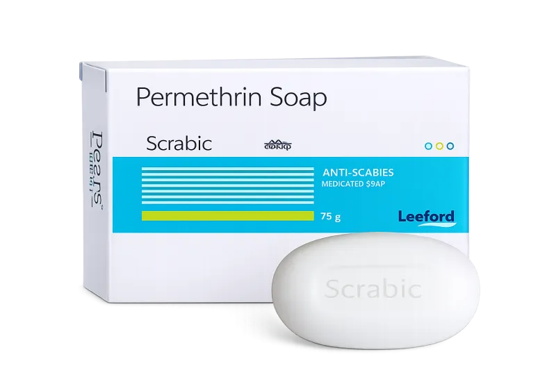 Leeford Permethrin Anti Scabies Medicated Soap 75g | Medicated Soap | India
