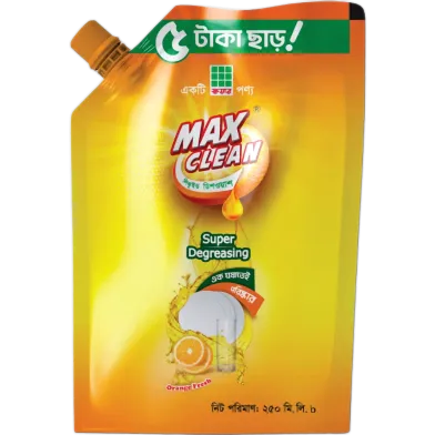 Maxclean Liquid Dishwash Refill Spout Pack 250ml