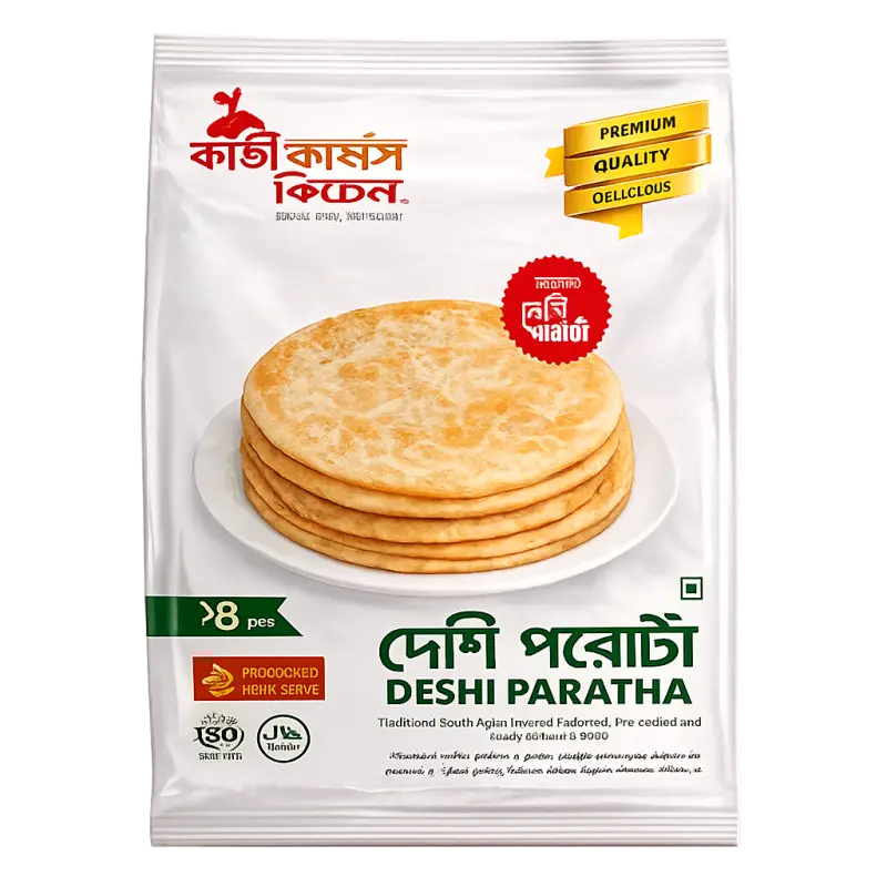 KaziFarms Kitchen Deshi Paratha 1600gm