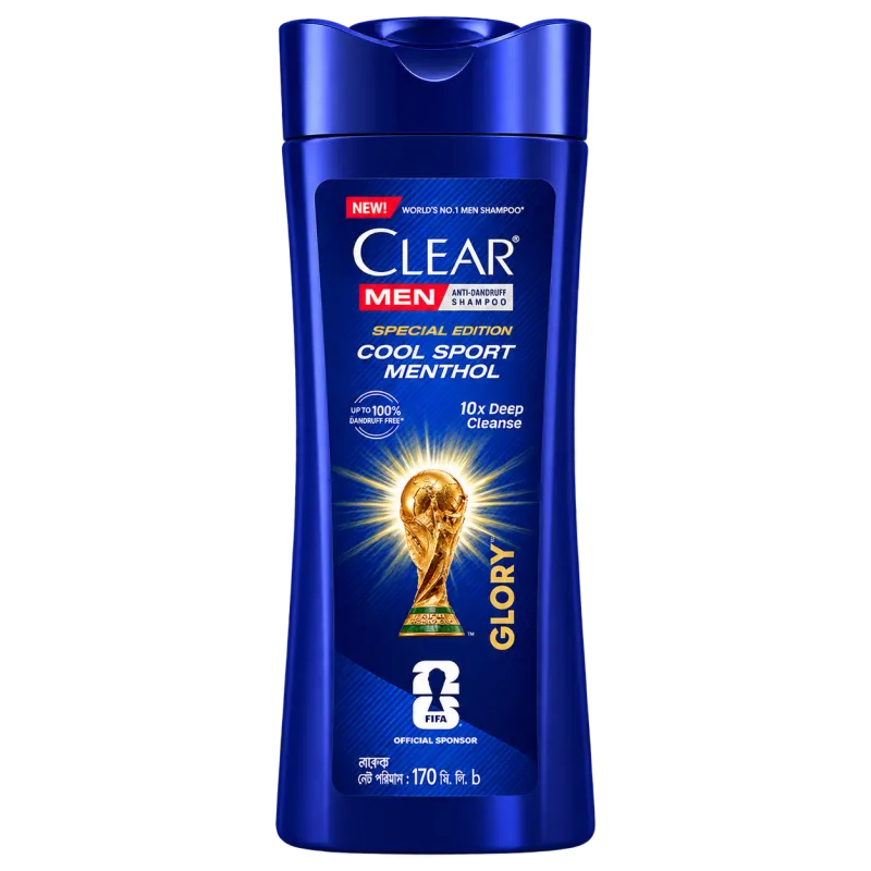 Clear Men Anti Dandruff Cool Sport Menthol Shampoo 170ml