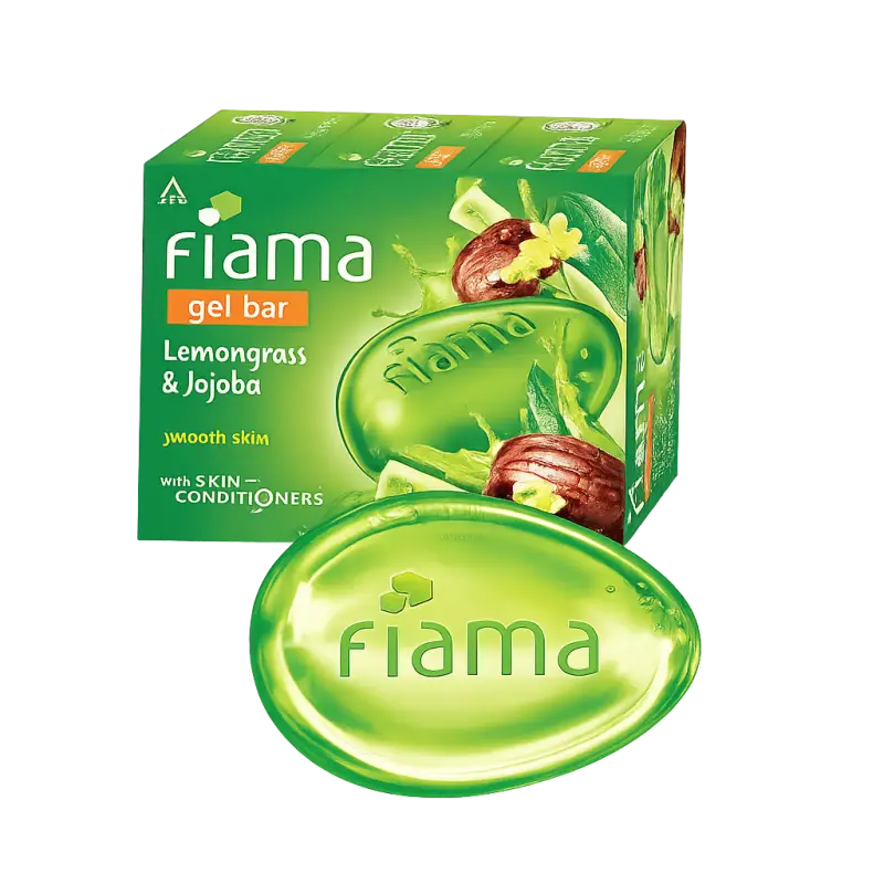 Fiama Gel Bar Lemongrass & Jojoba Soap 125g | Refreshing Gel Bath Bar