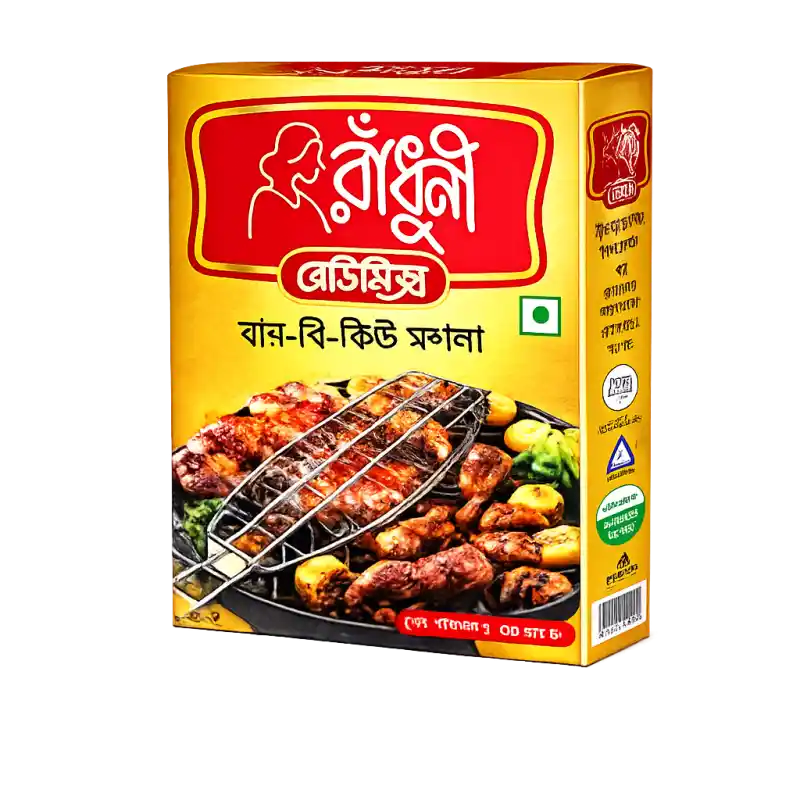 Radhuni Bar-B-Q Masala 50g – Premium BBQ Spice Mix for Grilled Recipes