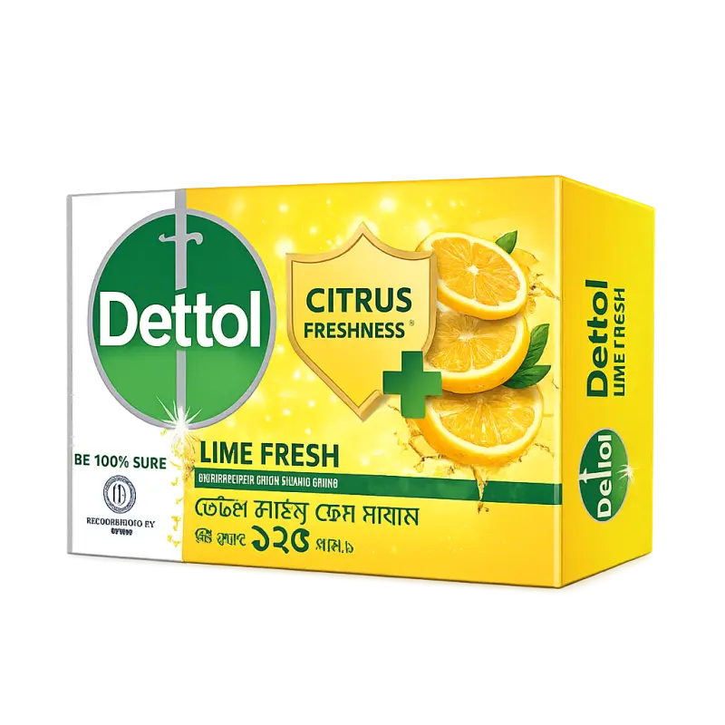 Dettol Fresh Odour Protection Soap 125g – Antibacterial Bath Soap with Fresh Fragrance
