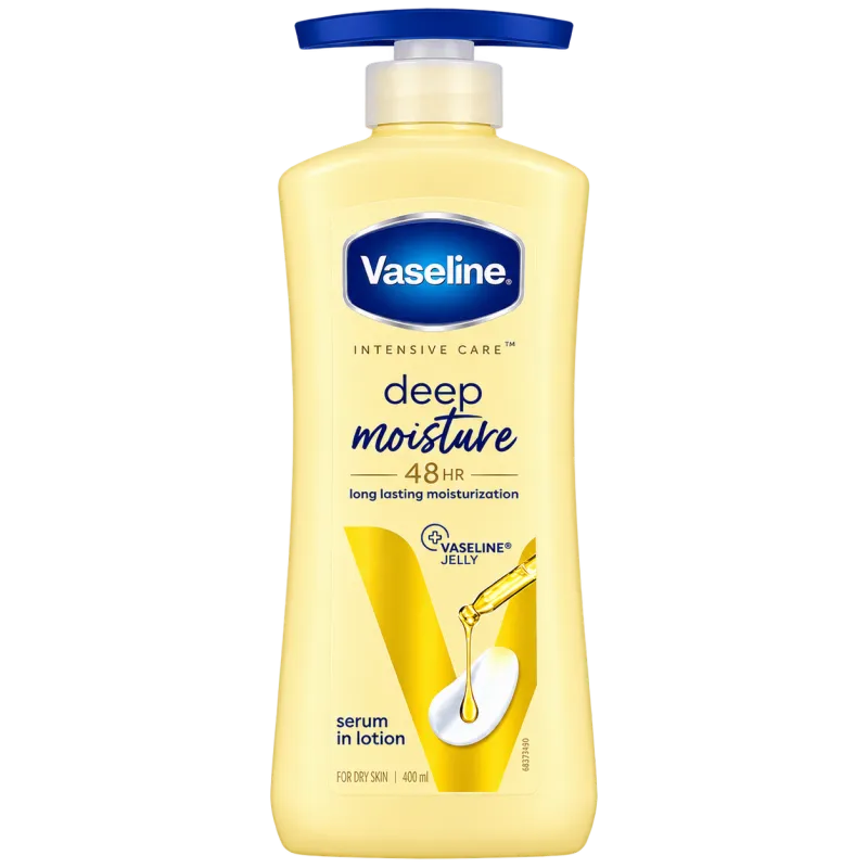 Vaseline Deep Moisture 48 HR Serum In Lotion For Dry Skin 400ml