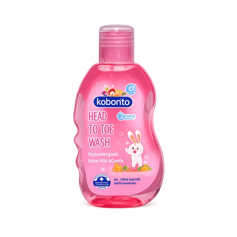 Kodomo Hair & Body Wash Pink Hanabaki 200ml