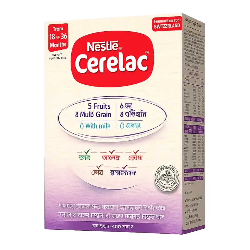 Nestlé Cerelac 5 Fruits & Multi Grain with Milk (18–36 Months) 350g