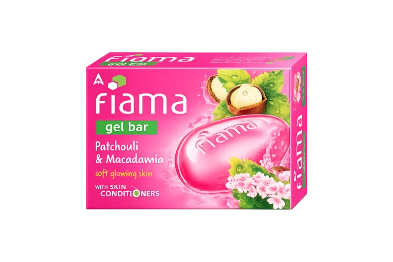 Fiama Gel Bar Patchouli & Macadamia Soap 125g | Refreshing Gel Bath Bar