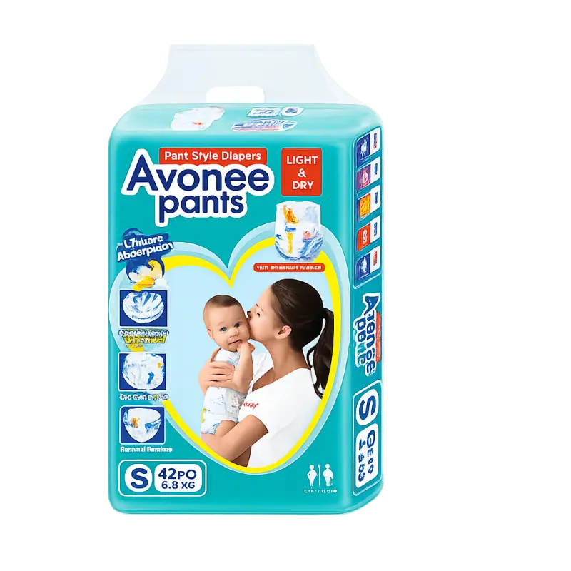 Avonee Pant Diaper S 42 Pcs (4-8 Kg) – Small Size Baby Diaper Pants