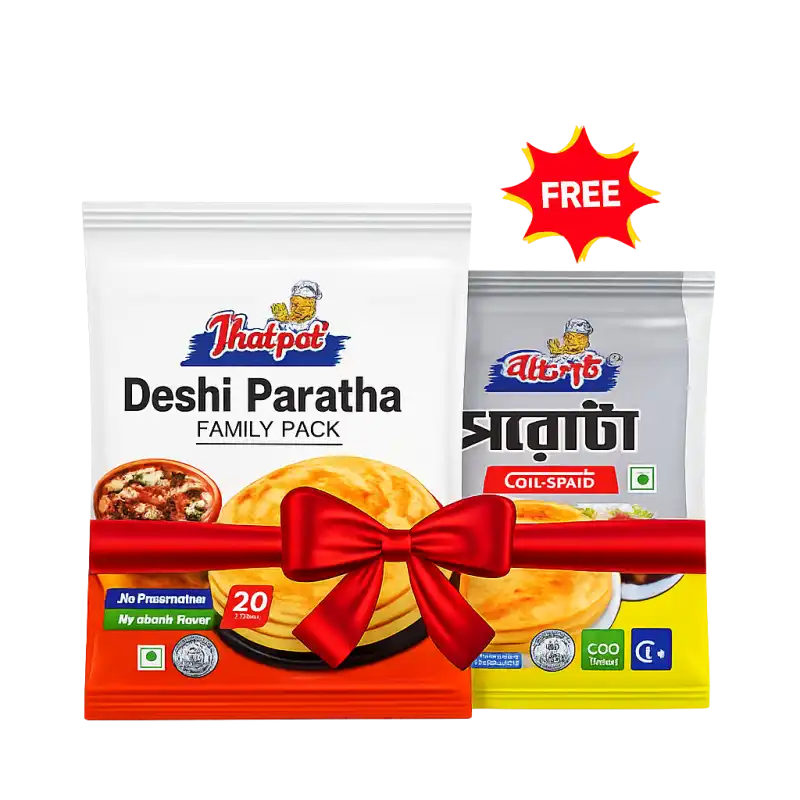 Jhatpot Deshi Paratha (Free Low Fat Paratha 5 Pcs) 1300 Gm