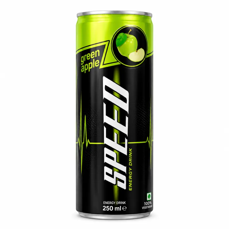 Speed Green Apple Energy Drink Can 250ml