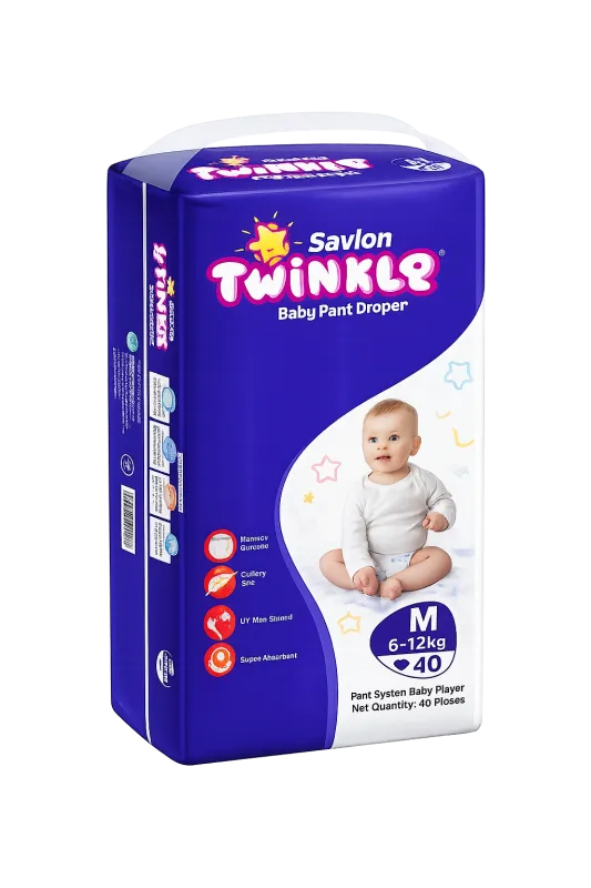 Savlon Twinkle Baby Pant Diaper M (6-12 Kg) – Medium Size Baby Diaper Pants