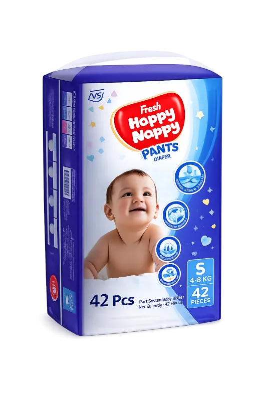 Fresh Happy Nappy Pants Diaper S 42 Pcs – Small Size Baby Diaper Pants