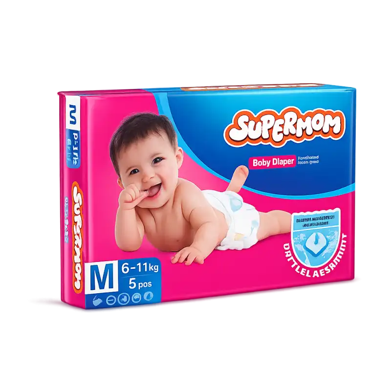 Supermom Baby Diaper Belt Medium (M) 5 Pcs (6–11 kg)