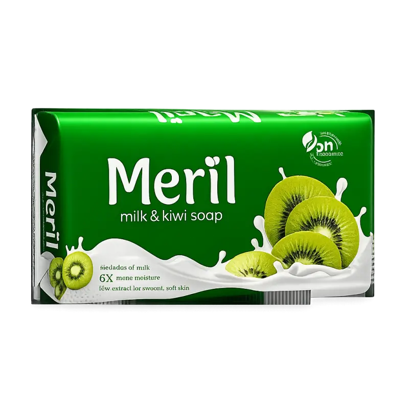 Meril Milk & Kiwi Soap Bar 100g | Nourishing Beauty Bath Soap