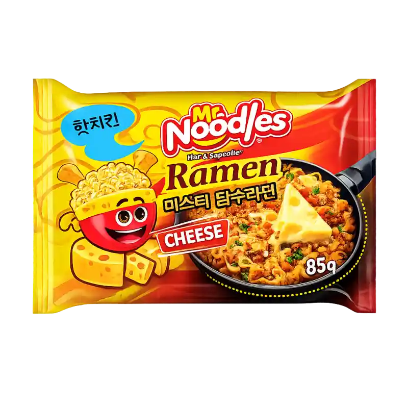 Mr. Noodles Ramen Cheese Flavor Instant Noodles 85gm